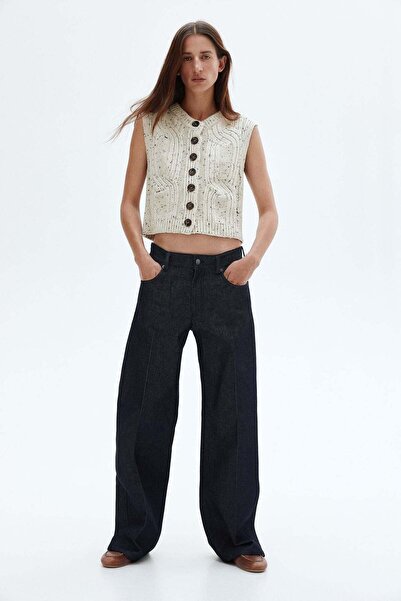 H&M جينز بساق مطوية