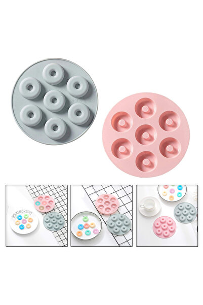 Eminonutoptanci Silicone Mini Donut Chocolate and Jelly Bean Mold 7 Pieces