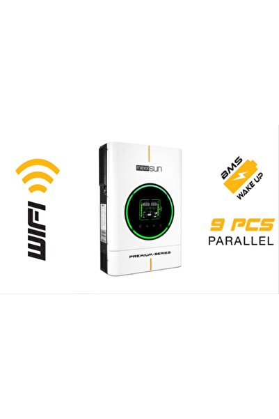 MEXXSUN - İnges 48 VOLT 6 KW AKILLI PREMIUM INVERTER - 6000 WATT MPPT INVERTOR (Wi-Fi Dual Output)