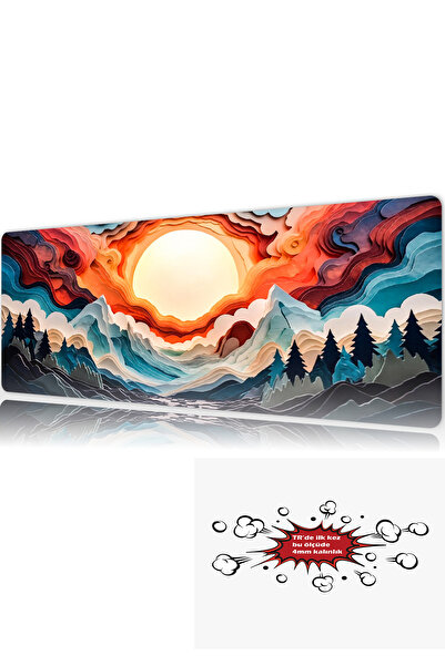 urzuva Aurora Rise 90x40 4MM Kalınlık (TR'de ilk) Premium Gaming oyuncu mouse...