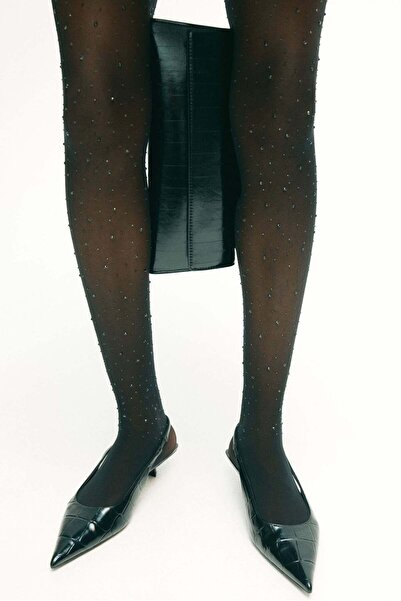 H&M Rhinestone-embellished tights