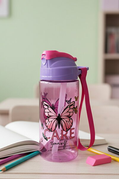Sone Tritan Patterned Water Bottle, Bpa Free, 500ml