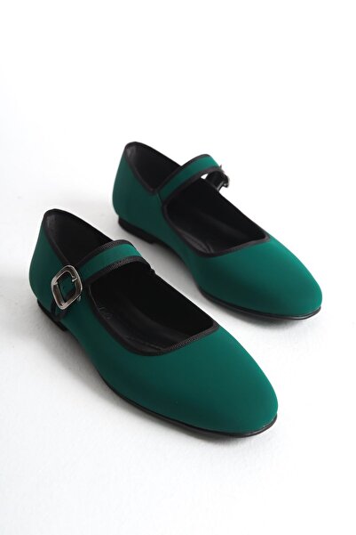 FEMME Balerini de zi cu zi pentru femei, cu vârf oval, Laura Green