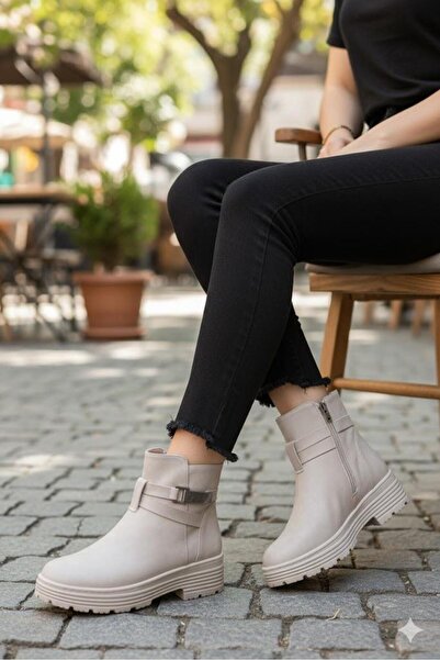 fort 1186 Comfortable Warm Lining Non-Slip Sole Zippered Women's Boots