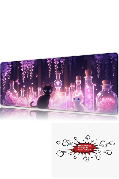 urzuva Potion Garden 90x40 4MM Kalınlık (TR'de ilk) Premium Gaming oyuncu mou...