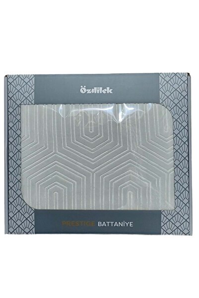 Özdilek Prestige Kalın Embos Çift Kişilik Battaniye (220x240)-Gri Yeni