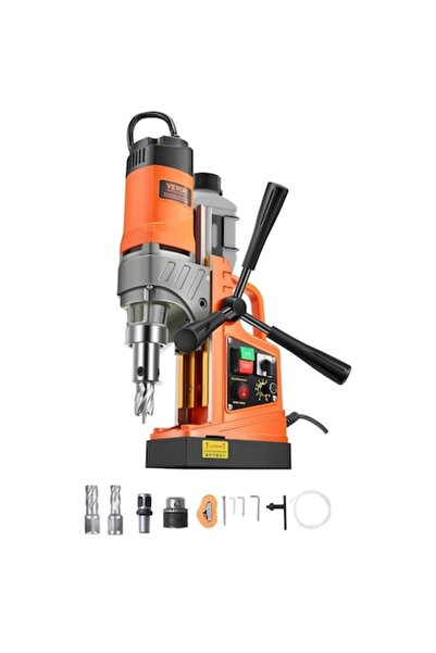 VEVOR Magnetic Base Drill with Adjustable Speed and Reversible Rotation 1450W 40 mm