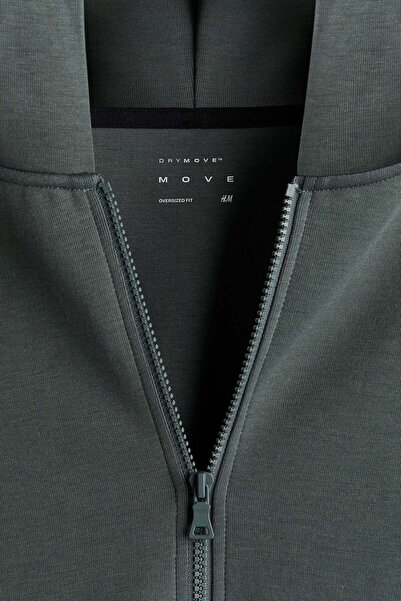 H&M Oversized Fit Zip-through hoodie with DryMove™