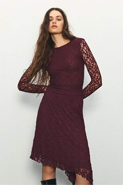 Pull & Bear Lace midi dress