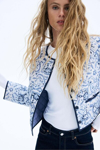 H&M Quilted poplin jacket