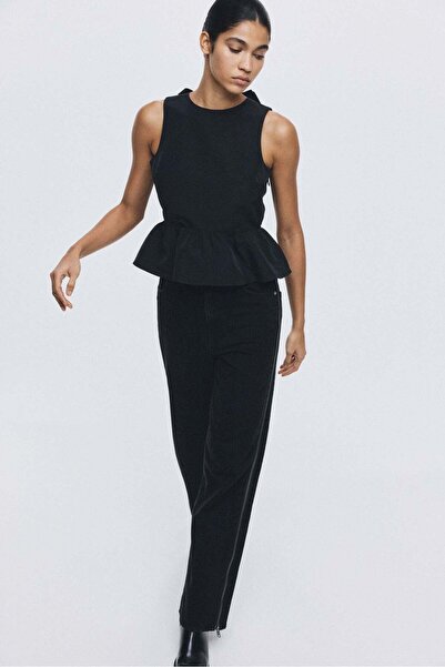 H&M Tie-detail peplum top