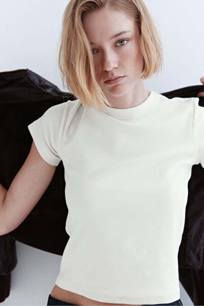 H&M Fitted cotton T-shirt