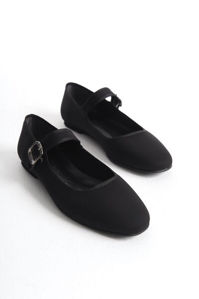 FEMME Balerini de zi cu zi pentru femei, cu vârf oval, Laura Black