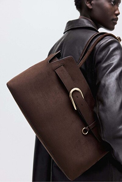 H&M حقيبة يد بتفاصيل حزام