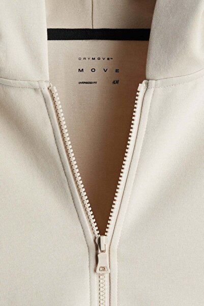 H&M Oversized Fit Zip-through hoodie with DryMove™