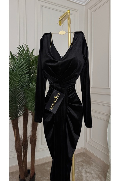 ABRARYZ "Magic Velvet" black dress