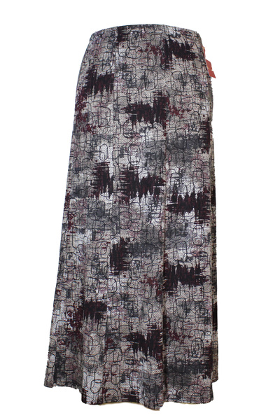 HESNA Women's Ayşen Winter 8-Piece Tan Marbled Cloud Quality Patterned Skirt