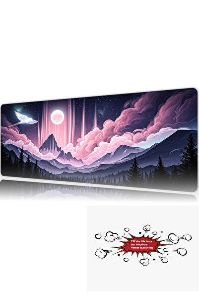 urzuva Celestial Dawn 90x40 4MM Kalınlık Premium Gaming oyuncu mousepad, Anti...
