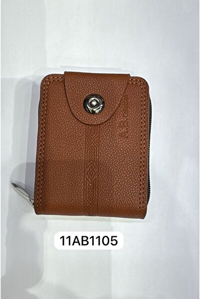 A&B Collection Men's small leather wallet with metal clasp and side zipper 11AB1105 🔒