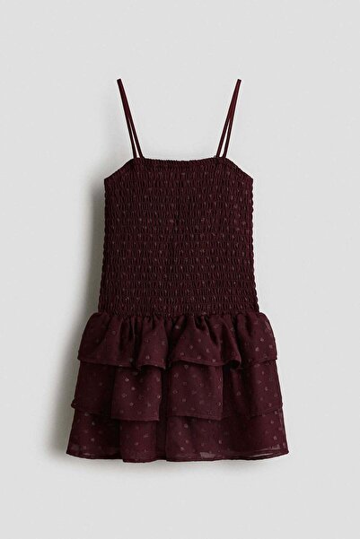 H&M Smocked flounce dress