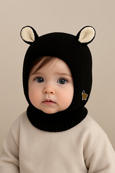 GlassySKY (6 أشهر - 2.5 سنة) قبعة شتوية محبوكة للأطفال من الجنسين مع بطانة