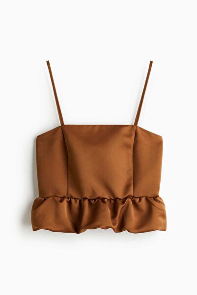 H&M Bubble-hem strappy top