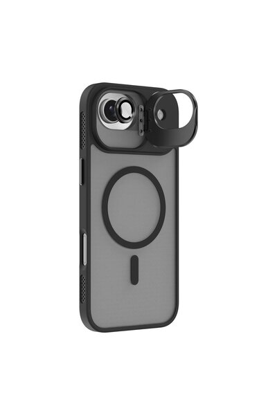 Caseji حافظة هاتف نيفادا متوافقة مع آيفون 17 مع حامل معدني وزر وغطاء عدسة غير...