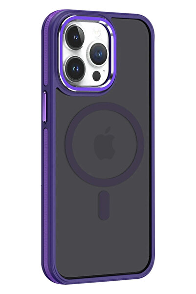 ceppark غطاء LitaeTrend iPhone 14 Pro Winner Magsafe - أرجواني غامق