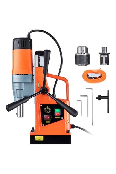 VEVOR Electromagnetic Drill, Titanium-Magnesium Alloy, 13000N Magnetic Force, 1550W