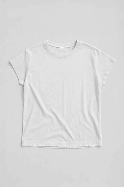 MARKAPIA WOMAN Women's Bat Sleeve Basic White T-Shirt