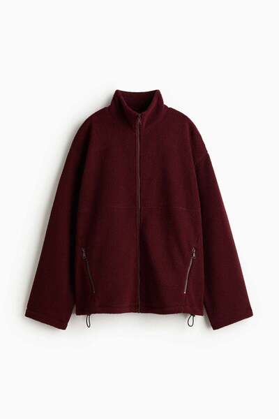 H&M Zip-through teddy sweatshirt