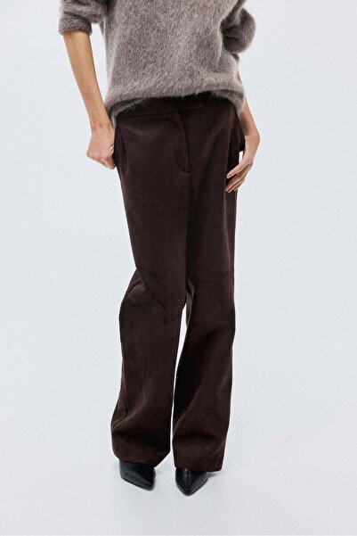 H&M Straight-leg coated trousers