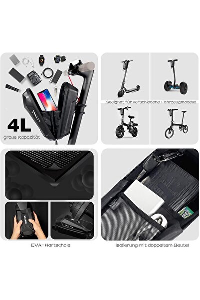 furein Anti-theft handcuff type 91 cm, silicone protection, rigid bag - scooter, bicycle, motorcycle