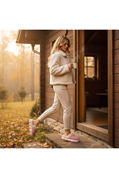 OEM Fluffy and warm slippers for women, A-816