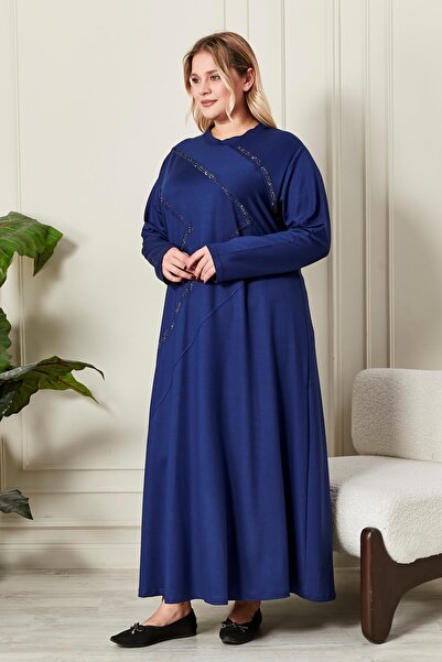 Ferace Women's Plus Size Crystal Combed Cotton Dress