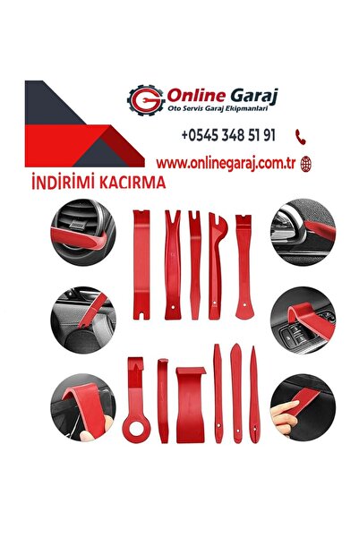 Rico 11 Parça Oto Döşeme Klips Sökme Çıkarma Trim Seti