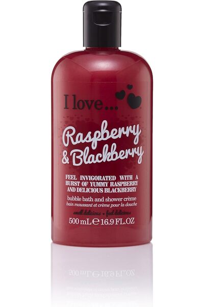 I Love كريم الاستحمام برائحة الفقاعات والتوت الأسود - 500 مل