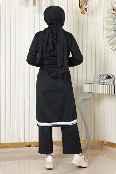 Modamihram Комплект с качулка и ребра, черен MSW19196-1