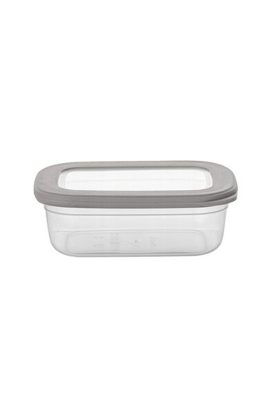 Florentyna Rectangular food casserole with lid, transparent, 11.8x16.5x5.7cm-0.67l, Florina