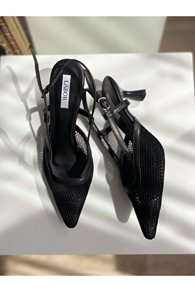 labor Selection File Detail Pointed Toe Heeled Shoes Heel 7 cm