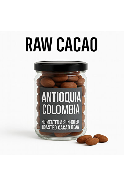 RAWTOWN Antioquia Flor De Magdalena - Colombia - Kakao Çekirdeği - 100 gr ( Roasted Cacao Bean )