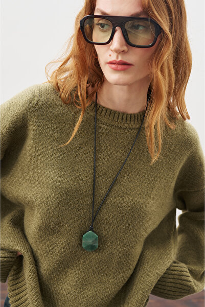 Manuka Chunky Oversized Sweater Dark Green