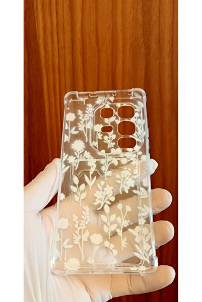 Newon Infinix Note 50 Pro Flower/Plant Printed Silicone Phone Case with Card Holder