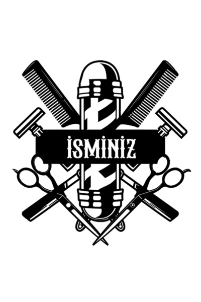 TASAGRAM Özelleştirilebilir Metal Kuaför Logosu (LED Işıklı Duvar Dekoru)