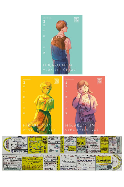 Destek Yayınları Hikarunun Veda Ettiği Yaz 2-3-4. Ciltler Manga Seti + Mat. Ö...