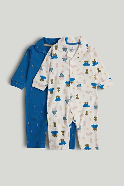 MOTHERCARE 2 Pack All-in-One Baby Pyjamas