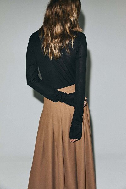 H&M Pleated midi skirt