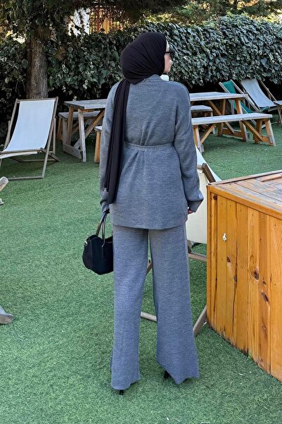 lamelif Triple Knitwear Suit Anthracite