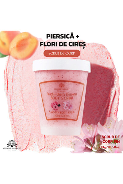 global fashion Scrub pentru corp, Global Fashion, Body Scrub, piersică și flo...