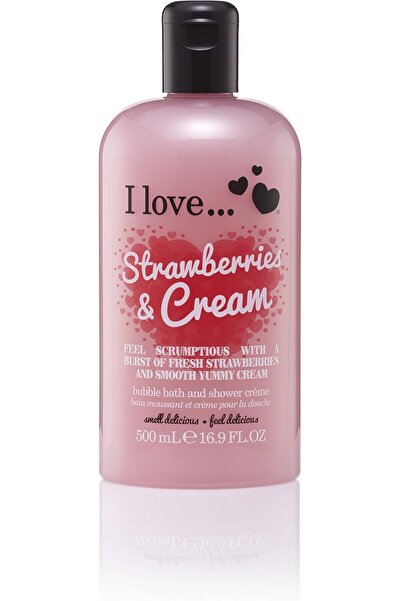 I Love كريم استحمام أوريجينالز بالفراولة والكريمة، 500 مل